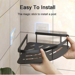 4X Corner Shower Caddy Bathroom Storage Shelf Rack Basket Organiser Tidy Tray - thumbnail 6