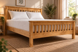 Rest Relax 4Ft Small Double 4-Piece Solid Pine Bed Set With Memory Foam Sprung Mattress & 2 Pillows - thumbnail 9