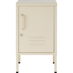 Tectake Metal Bedside Table Baker   - Cream - thumbnail 2