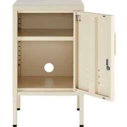 Tectake Metal Bedside Table Baker   - Cream - thumbnail 3