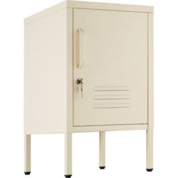 Tectake Metal Bedside Table Baker   - Cream - thumbnail 9