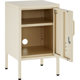Tectake Metal Bedside Table Baker   - Cream - thumbnail 4