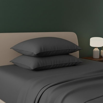 Flannelette Pillowcases Soft Brushed Pillow Covers Warmth And Comfort Grey - image 1