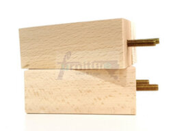 L&F 4X Replacement Furniture Legs Solid Wood 110mm High Sofas Chairs Settee Cabinets Legs M8 Tsp2055 Raw - thumbnail 5