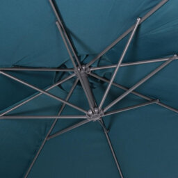 Sweeek - Offset Round Parasol 350Cm Duck Blue 350X350X250 Cm - Hardelot - thumbnail 5