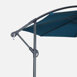 Sweeek - Offset Round Parasol 350Cm Duck Blue 350X350X250 Cm - Hardelot - thumbnail 4