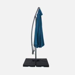 Sweeek - Offset Round Parasol 350Cm Duck Blue 350X350X250 Cm - Hardelot - thumbnail 3