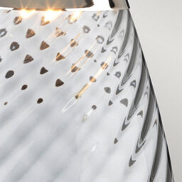 Luminosa Lighting Elstead Lena 2 Light Large Smoke Table Lamp, Smoke-Tinted Glass , Slate Shade, E27 - thumbnail 4