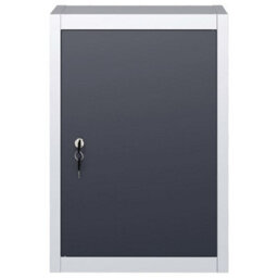 Walplus Wall Mounted Tool Cabinet Industrial Style Metal Grey And Black - thumbnail 2