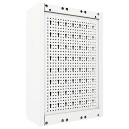 Walplus Wall Mounted Tool Cabinet Industrial Style Metal Grey And Black - thumbnail 4