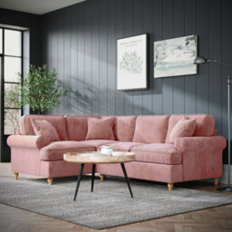 Alfie Plum Left Hand Corner Sofa For Living Room - Fully Assembled By Roseland Furniture - thumbnail 2