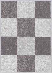 Machine Washable Square Design Anti Slip Doormats Grey 80X150 Cm - thumbnail 2