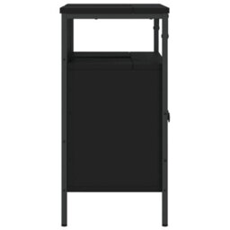 Berkfield Bathroom Sink Cabinet Black 60X30X60 Cm Engineered Wood - thumbnail 7