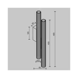 Luminosa Lighting Luminosa Calipso Up & Down Wall Lamp White 2700K 1630Lm - thumbnail 2