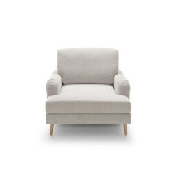 Abakus Direct Harper Chenille Armchair Cream - thumbnail 7