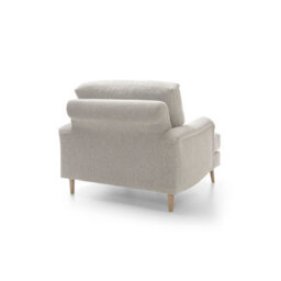 Abakus Direct Harper Chenille Armchair Cream - thumbnail 5