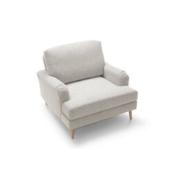 Abakus Direct Harper Chenille Armchair Cream - thumbnail 6