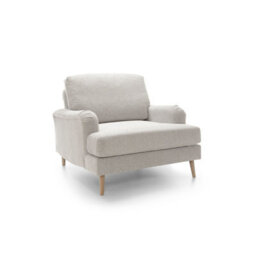 Abakus Direct Harper Chenille Armchair Cream - thumbnail 3