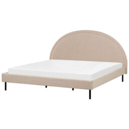 Beliani Bed Boucle Margut 180 X 200 Cm (Eu Super King) Beige - thumbnail 4