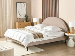 Beliani Bed Boucle Margut 180 X 200 Cm (Eu Super King) Beige - thumbnail 2