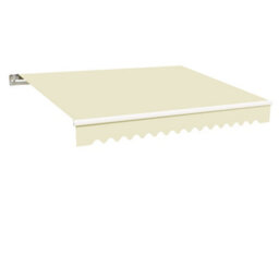 Sundaze 4.5X3M Garden Awning Replacement Fabric Top Cover Front Valance Cream - thumbnail 2