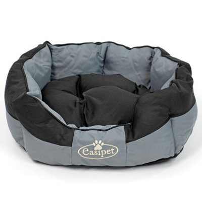 Actiaspet Black/grey Waterproof Dog Bed Small by B&Q