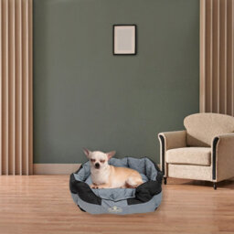 Actiaspet Black/grey Waterproof Dog Bed Small - thumbnail 4