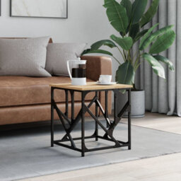 Berkfield Coffee Table Sonoma Oak 45X45X47.5 Cm Engineered Wood - thumbnail 1