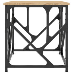 Berkfield Coffee Table Sonoma Oak 45X45X47.5 Cm Engineered Wood - thumbnail 4