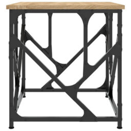 Berkfield Coffee Table Sonoma Oak 45X45X47.5 Cm Engineered Wood - thumbnail 5