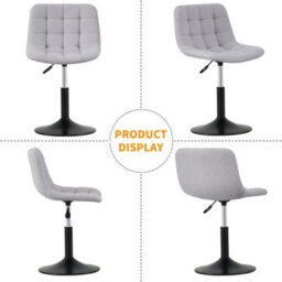 MCC Direct Dressing Table Chair Height Adjustable Vanity Stool - Drake - thumbnail 4