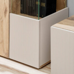 Arte Catalina Tv Cabinet W160Cm X H42Cm X D45Cm Oak Vicking & Cashmere - Streamlined Entertainment Unit - thumbnail 4