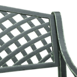 Vidaxl Garden Bench 102 Cm Cast Aluminium Green - thumbnail 6