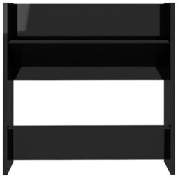 Walplus Wall Shoe Cabinets 4 Pcs High Gloss Black 60X18X60 Cm Engineered Wood - thumbnail 6