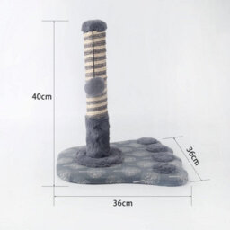 "Nobleza 16"" Tall Cat Scratching Post 40Cm, Claw Scratcher Natural Sisal Scratch Tree With Ball For Indoor Cat Kitten, 36X36X40Cm." - thumbnail 2