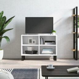 Berkfield Sturdy Tv Cabinet White 69.5X30X50 Cm Engineered Wood - thumbnail 2