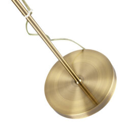 Happy Homewares Antique Brass Mother And Child Floor Lamp With Reading Light - thumbnail 5