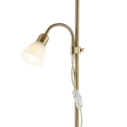 Happy Homewares Antique Brass Mother And Child Floor Lamp With Reading Light - thumbnail 6