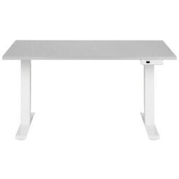 Beliani Electric Adjustable Standing Desk Destines 120 Cm 72 Cm Grey/ White - thumbnail 4