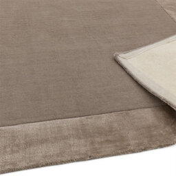 Taupe Bordered Handmade Modern Wool Easy To Clean Rug For Dining Room Bedroom And Living Room-200Cm X 290Cm - thumbnail 4