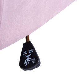 Beliani Desk Chair Altona Velvet Pastel Pink - thumbnail 7