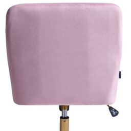 Beliani Desk Chair Altona Velvet Pastel Pink - thumbnail 5