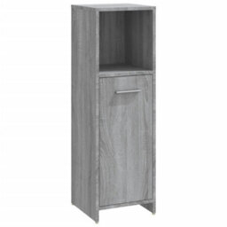 Berkfield 4 Piece Bathroom Furniture Set Grey Sonoma Engineered Wood - thumbnail 8