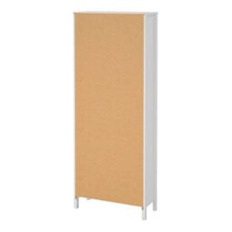 Wyld Haus Wildberry Matt White Wooden Bookcase 5 Shelves Modern Freestanding - thumbnail 5