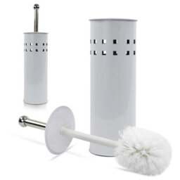Stainless Steel Toilet Cleaning Brush & Holder Free Standing Set - thumbnail 1