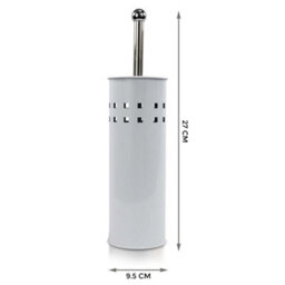 Stainless Steel Toilet Cleaning Brush & Holder Free Standing Set - thumbnail 2