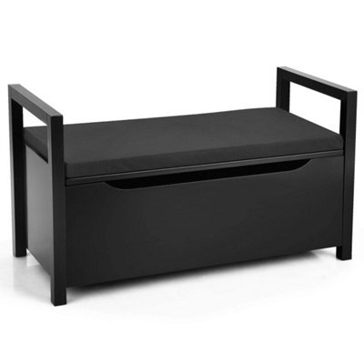 2 In1 Wooden Shoe Changing Bench Shoe Storage - image 1
