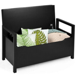 2 In1 Wooden Shoe Changing Bench Shoe Storage - thumbnail 4