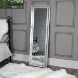 Melody Maison Tall Silver Wall / Leaner Mirror 47Cm X 142Cm - thumbnail 2