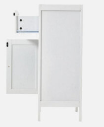 White Wooden Bedroom Bedside Cabinet Furniture Storage Night Stand Drawer Table - thumbnail 6